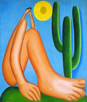 O Abaporu, obra da brasileira Tarsila do Amaral, exposta no Malba (Foto: Malba/Divulgação)