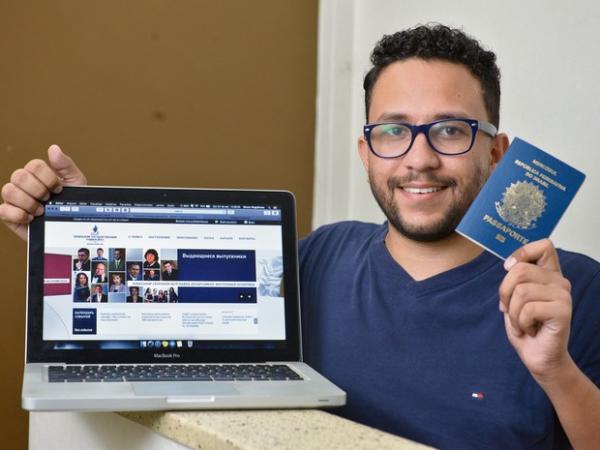 Bruno foi para Rússia para estudar engenharia (Foto: Edson Chagas/ A Gazeta)