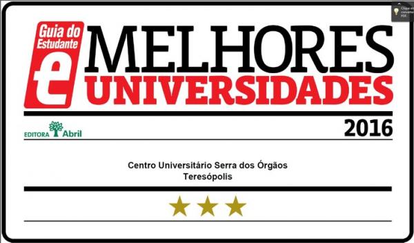 Cursos do UNIFESO entre os melhores do Guia do Estudante