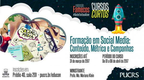 Formação em Social Media é tema de curso de extensão na Famecos